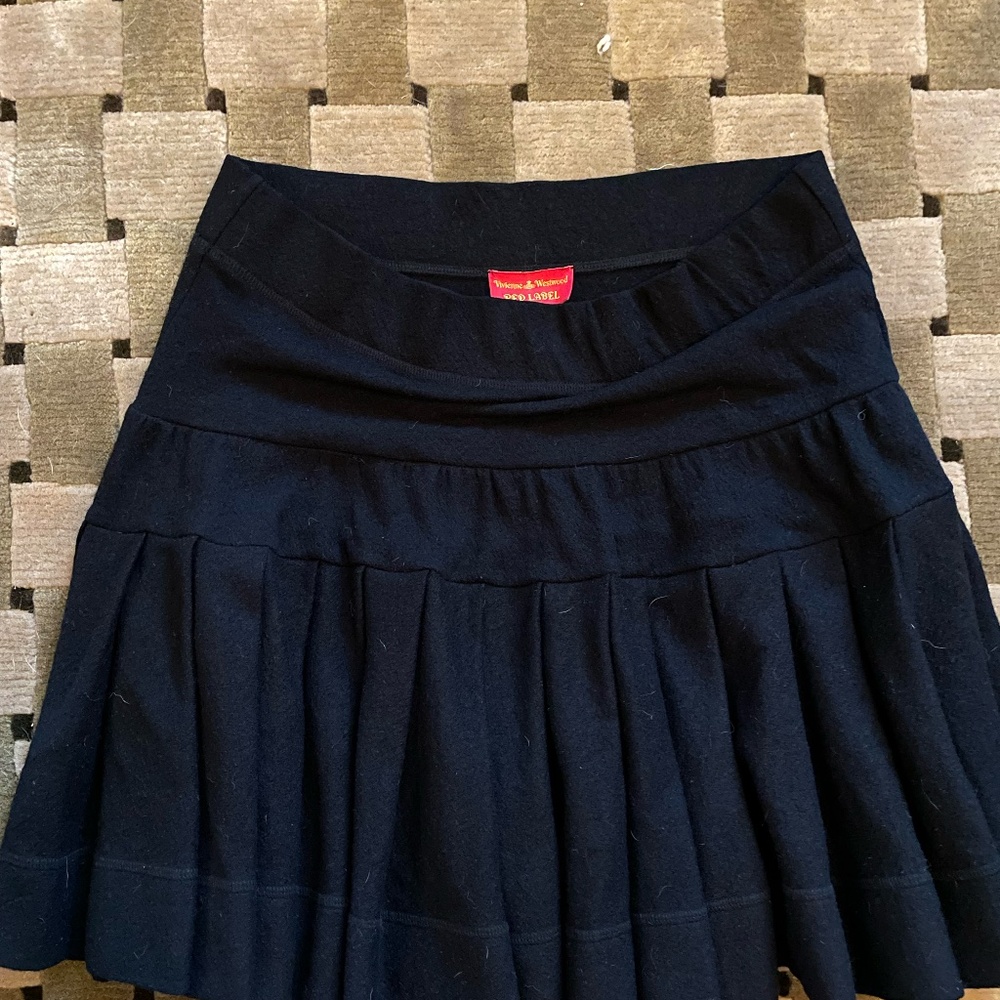 vivienne westwood wool pleated skirt